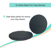 Pack of 2 x Slate Bases For Stones